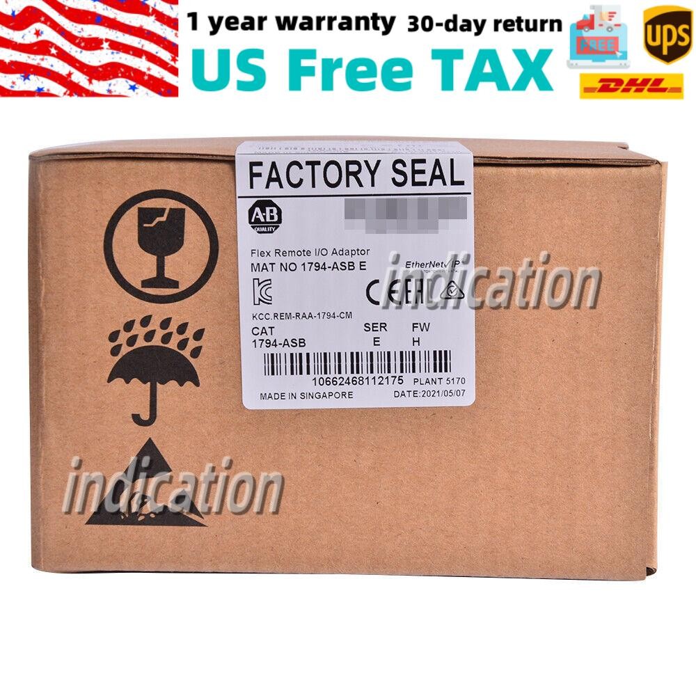 NEW Sealed Allen Bradley 1794-ASB SER E FLEX Remote I/O RIO Adapter 8 I/O