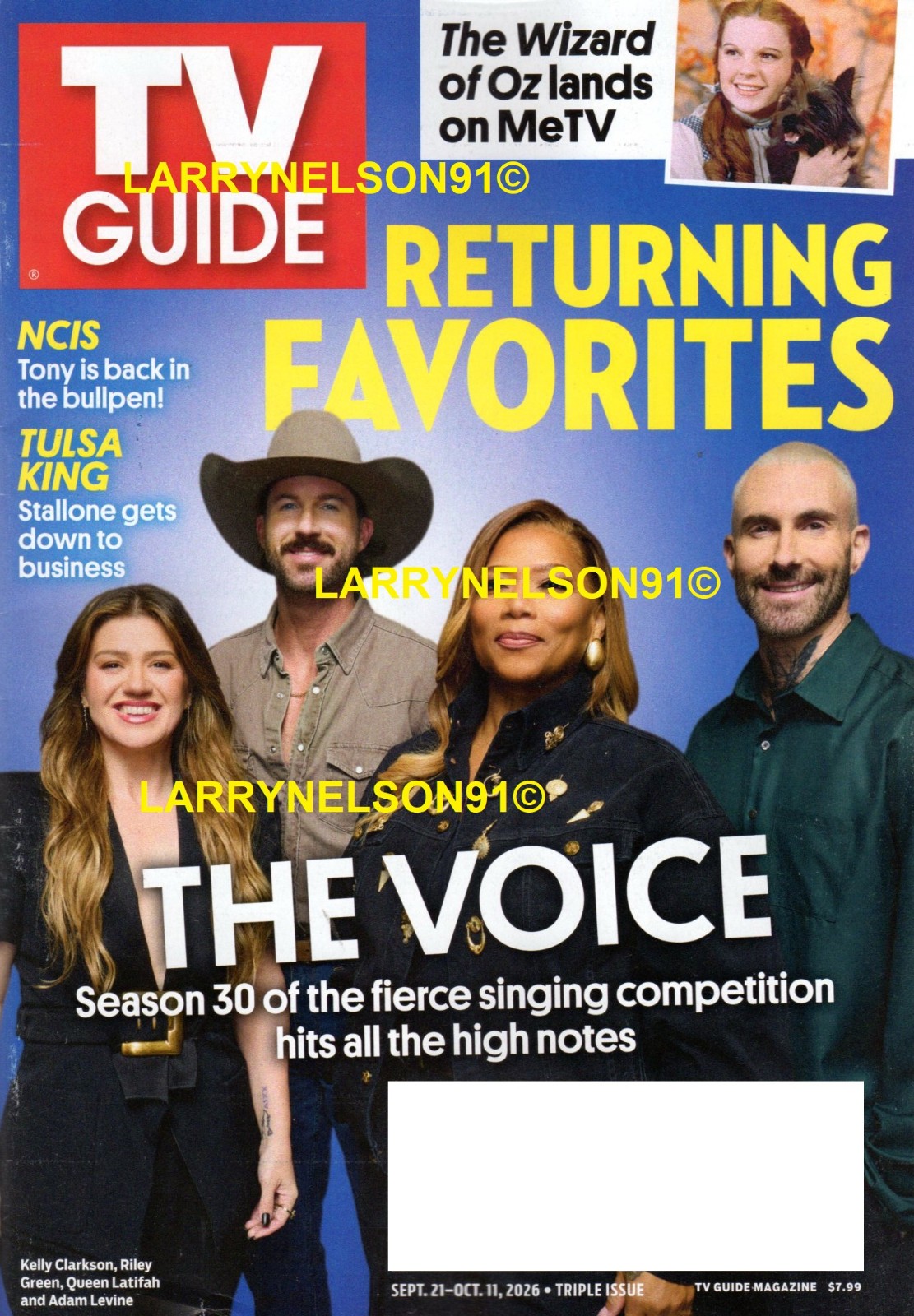 TV GUIDE MAGAZINE SEPTEMBER 21 OCTOBER 11 2026 WIZARD OZ NCIS STEPHEN KING WONKA TV GUIDE MAGAZINE SEPTEMBER 21 OCTOBER 11 2026 WIZARD OZ NCIS STEPHEN KING WONKA