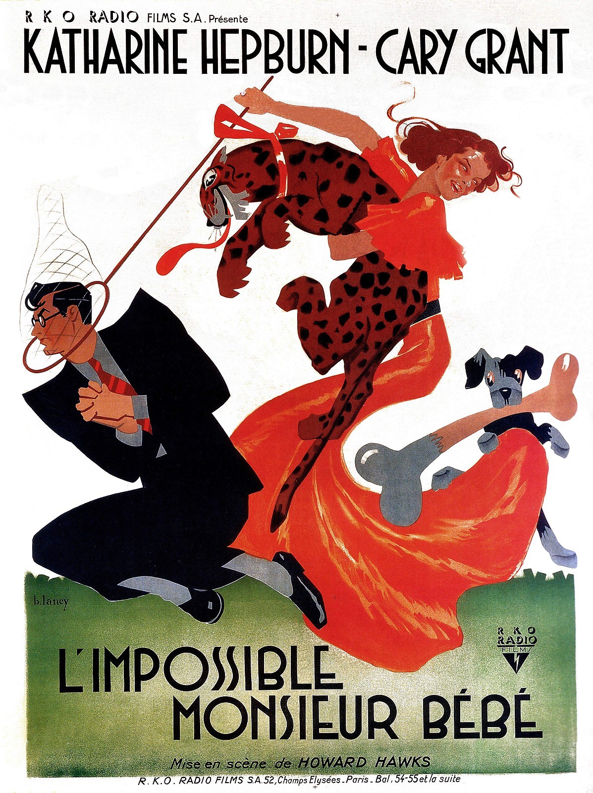 BRINGING UP BABY Movie Poster 1938