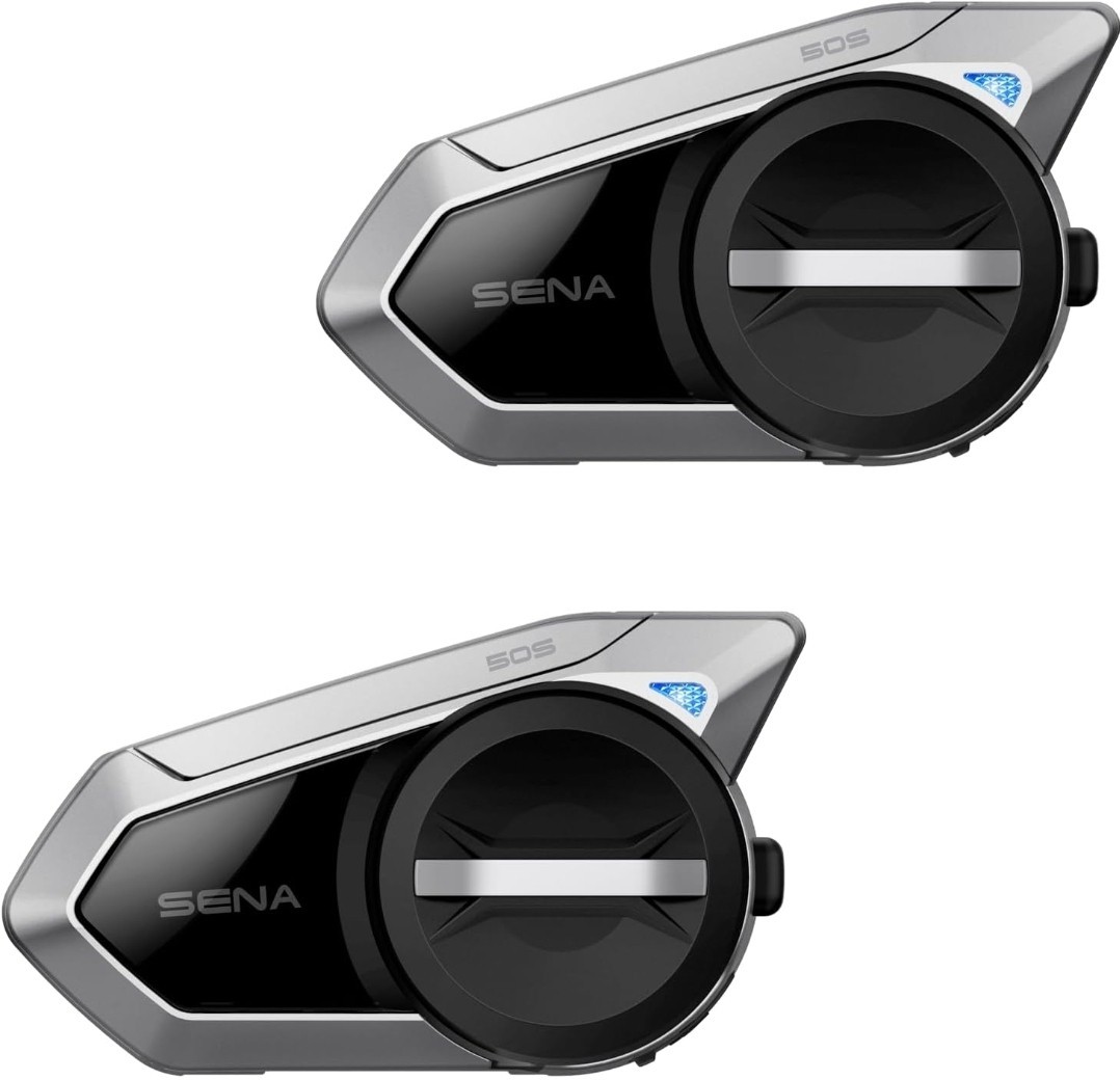 Sena 50S HD Motorcycle Bluetooth Communication System Mesh Intercom Dual Pack Sena 50S HD Motorcycle Bluetooth Communication System Mesh Intercom Dual Pack