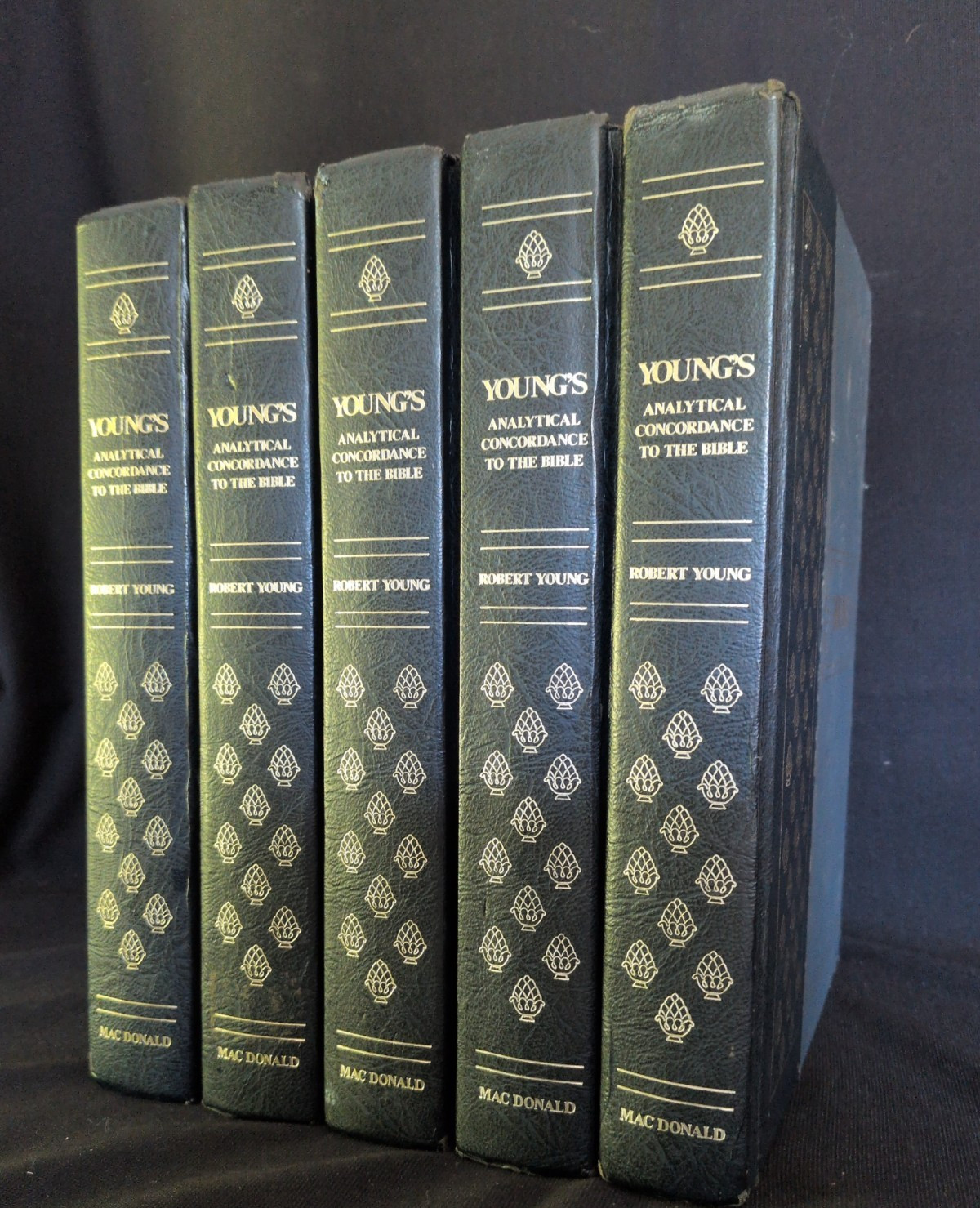 Vtg Young\'s Analytical Concordance to the Bible Dictionary 5 Blue Book Decor \'84