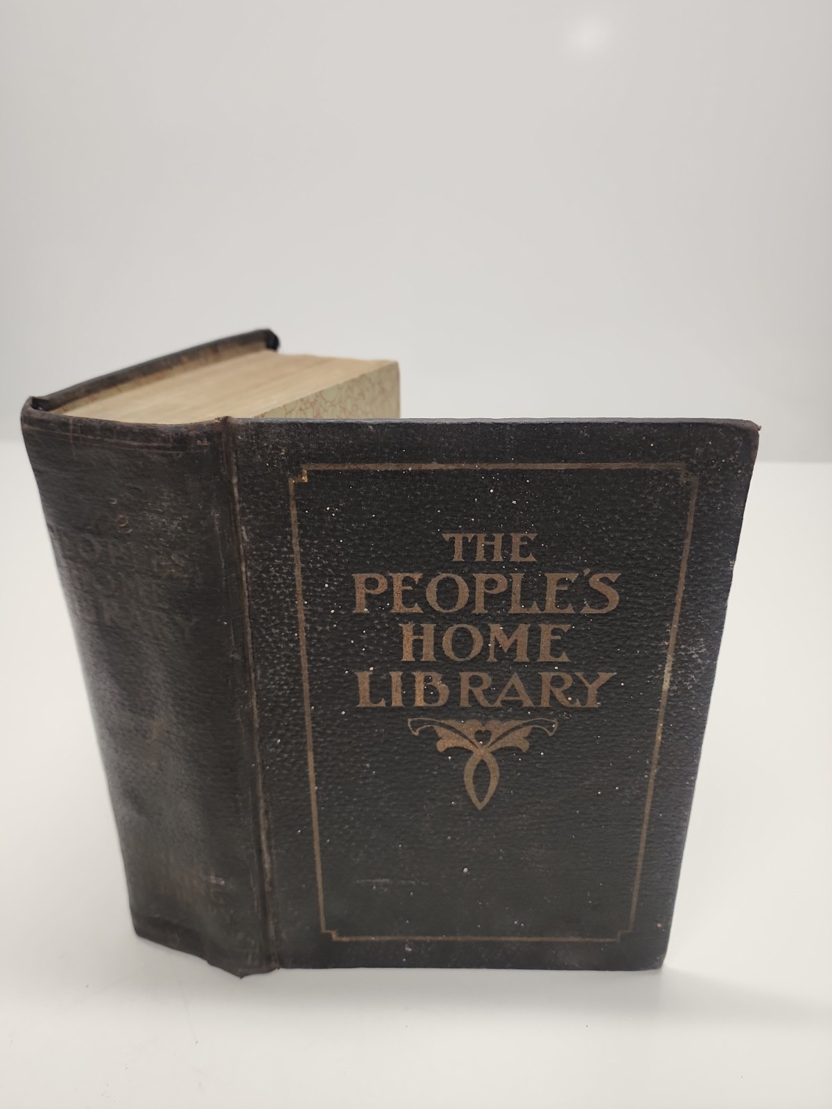 1913 The People\'s Home Library Medical Cooking Veterinary Antique Hardcover Book