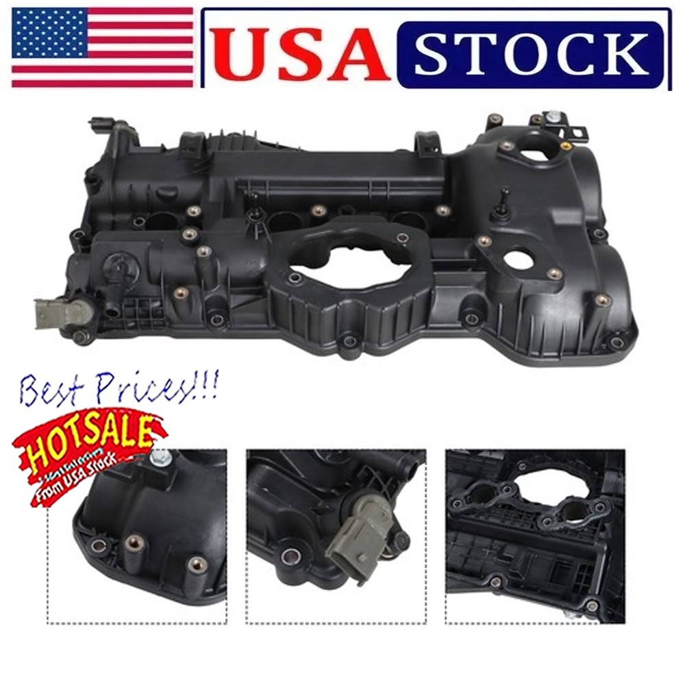 22410-3CGC3 Black Valve Cover Left for Hyundai Santa Fe XL 3.3L 2013-2019 US