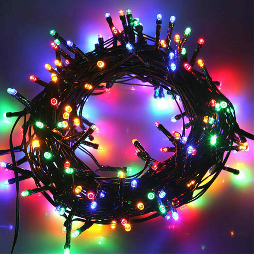 100-200 LED Solar String Lights Outdoor Garden Party Xmas Fairy Wedding Lamp