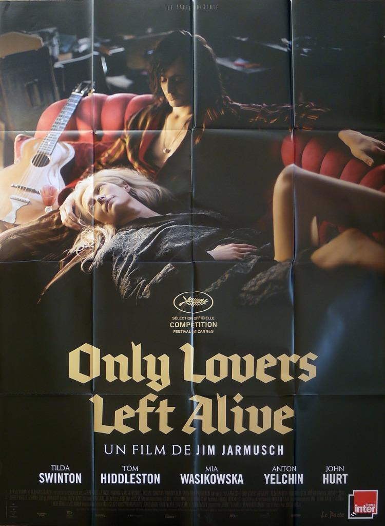 ONLY LOVERS LEFT ALIVE - JARMUSCH / SWINTON / VAMPIRE - ORIGINAL MOVIE POSTER