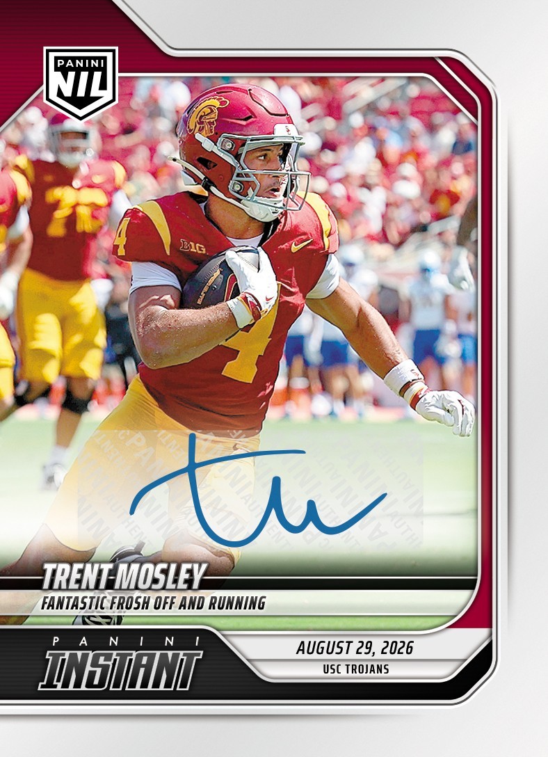 2026 Panini Instant NCAA NIL Trent Mosley Silver Rookie Auto SSP /99 Presale