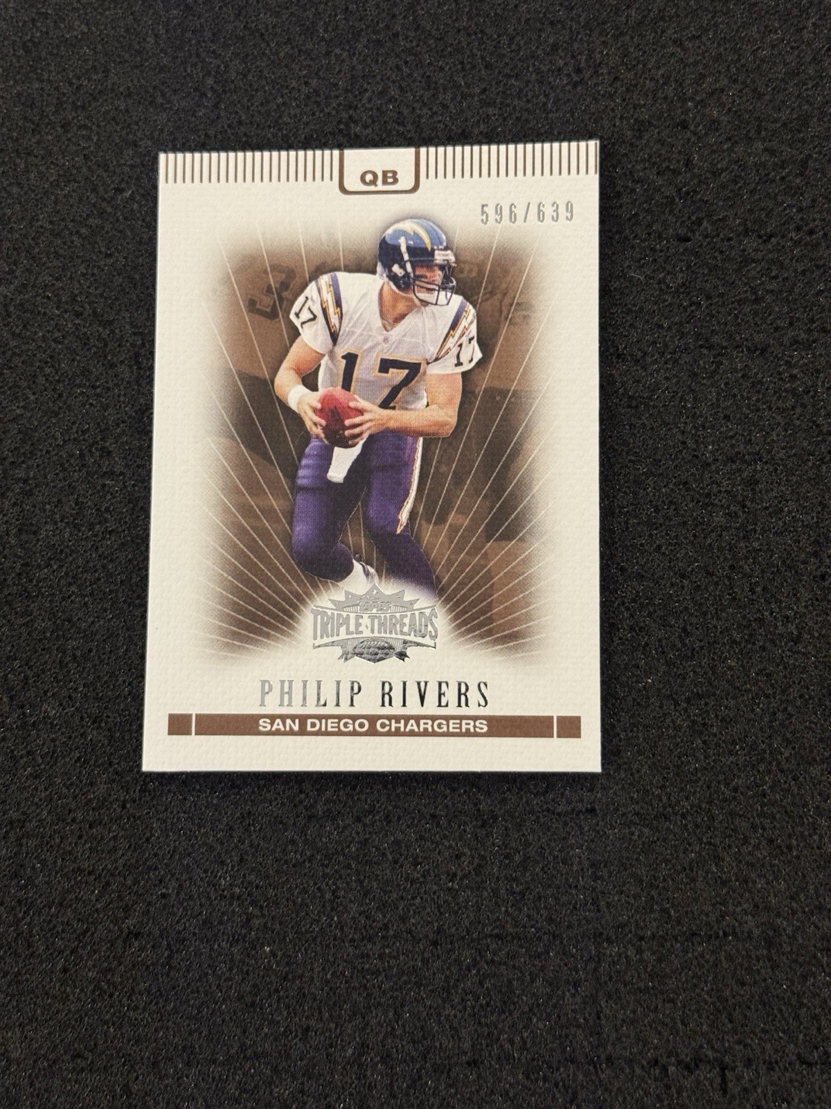 2007 Topps Triple Threads Sepia #13 Philip Rivers Card /639
