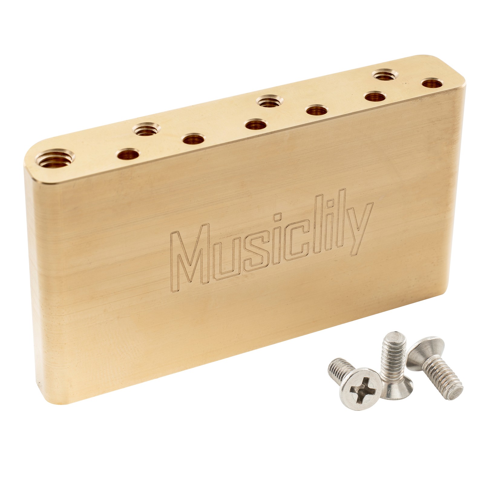 Musiclily Ultra 40mm Brass Tremolo Block For Indonesia Squier SQ 52.5mm Bridge