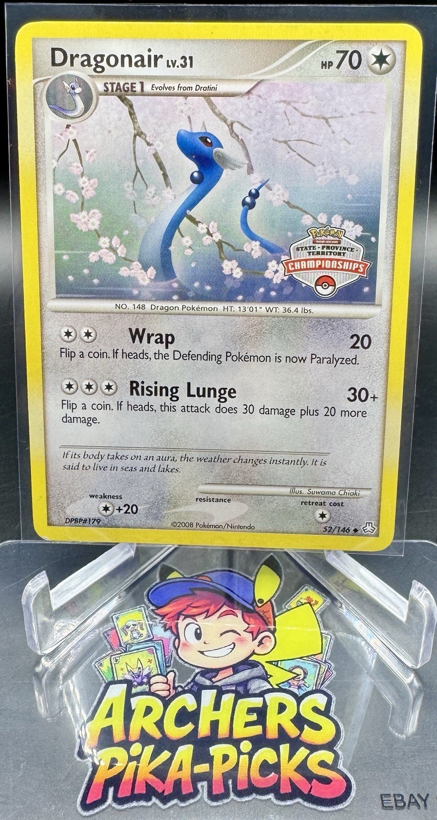 DRAGONAIR-52/146-STATE CHAMPIONSHIP PROMO-MP-POKEMON-SHIPPING INCLUDED DRAGONAIR-52/146-STATE CHAMPIONSHIP PROMO-MP-POKEMON-SHIPPING INCLUDED