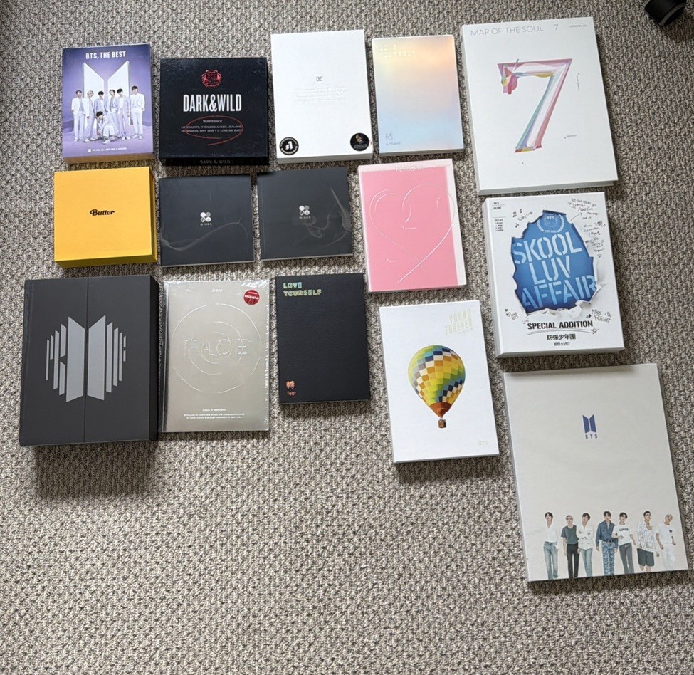 Official BTS lot set of 14 cd albums and 1 magazine book (read description)