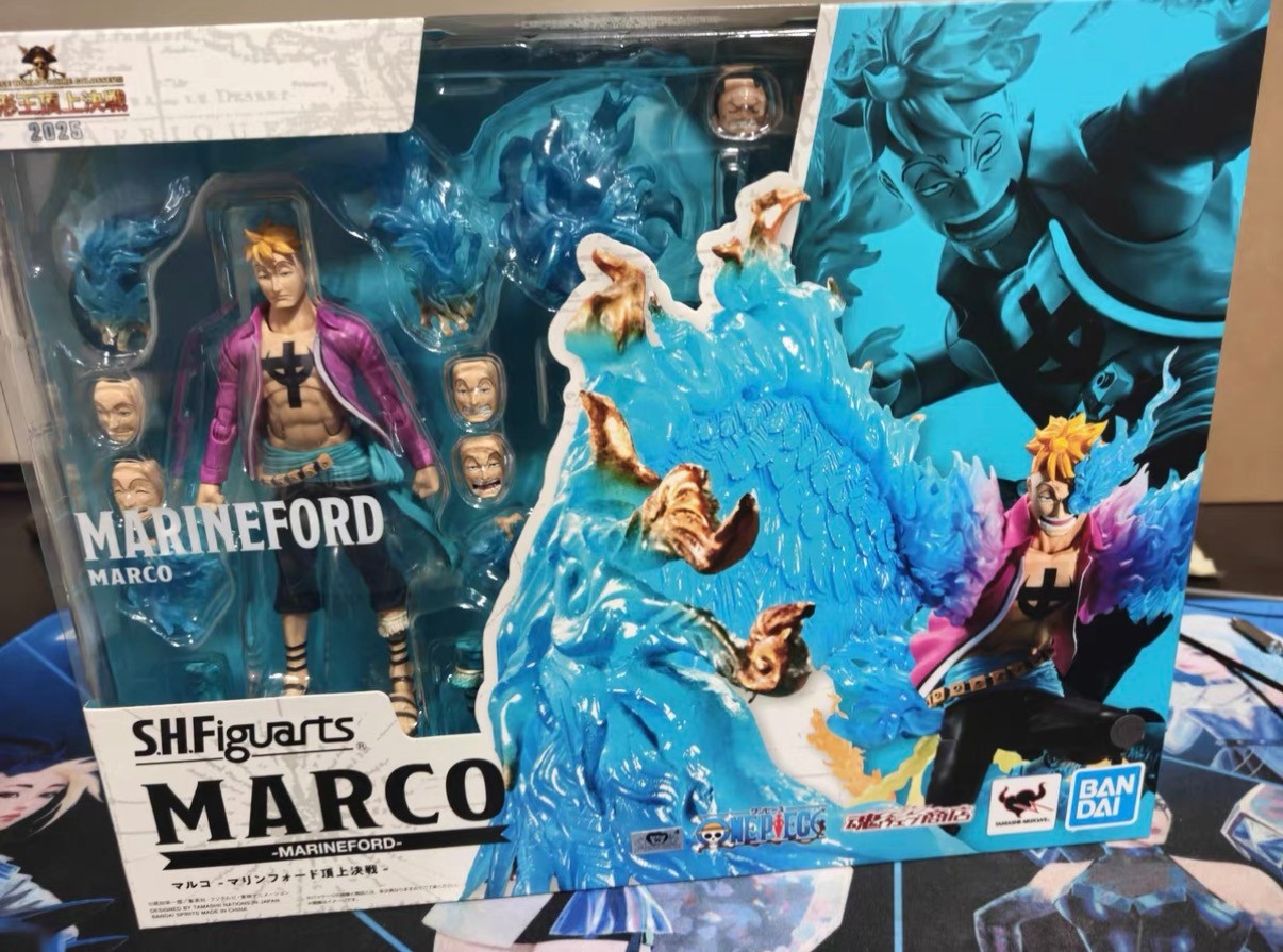 Bandai One Piece S.H.Figuarts Marco Marineford Summit War Ver. Action Figure New