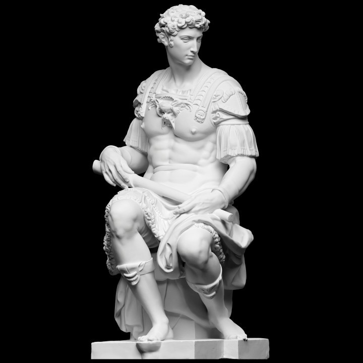Giuliano de' Medici 15cm – 12K Resin Bust Inspired by Michelangelo’s Renaissance