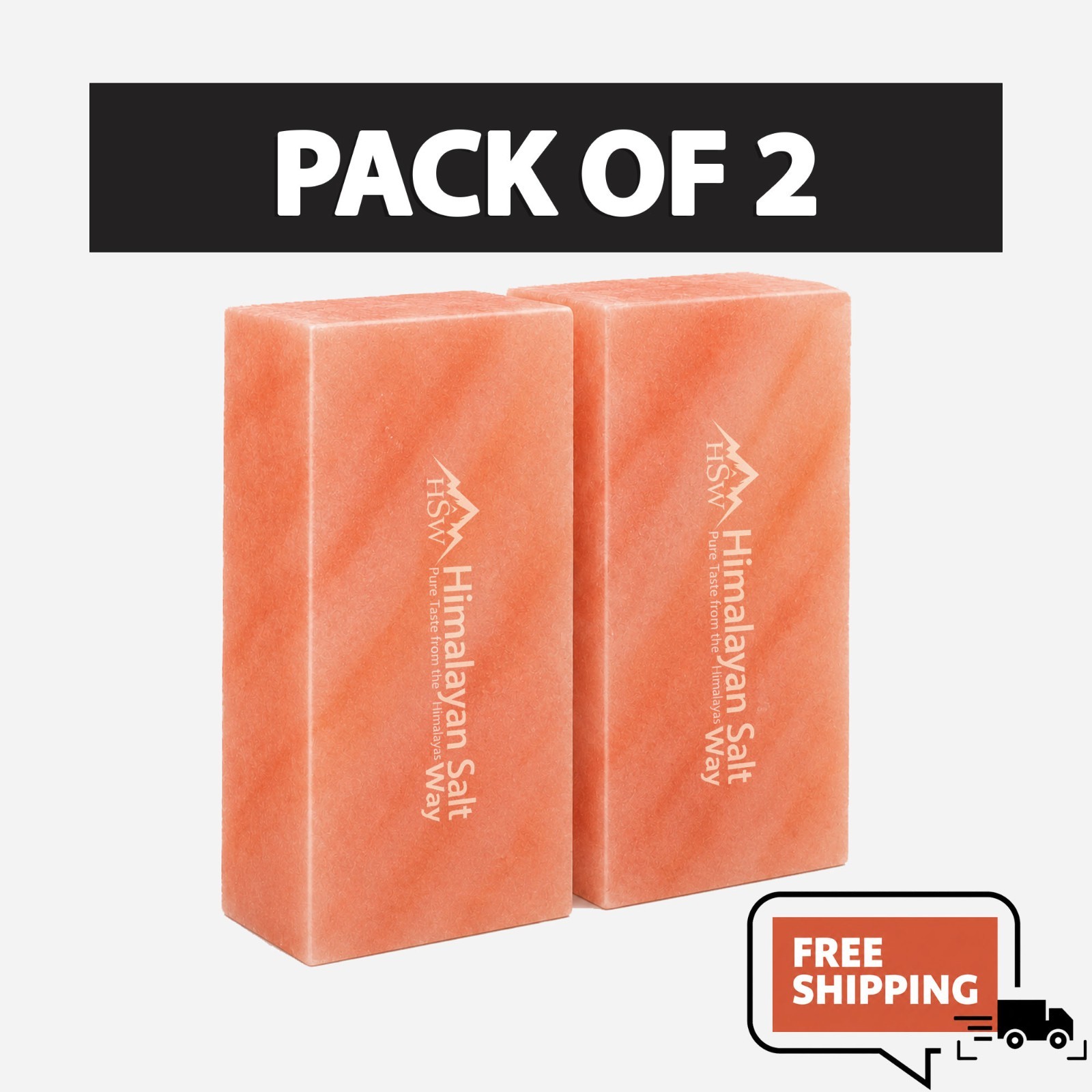 Natural Himalayan Pink Salt Rock Bricks 8x4x2 Spa Sauna Therapy Wall Pack Blocks
