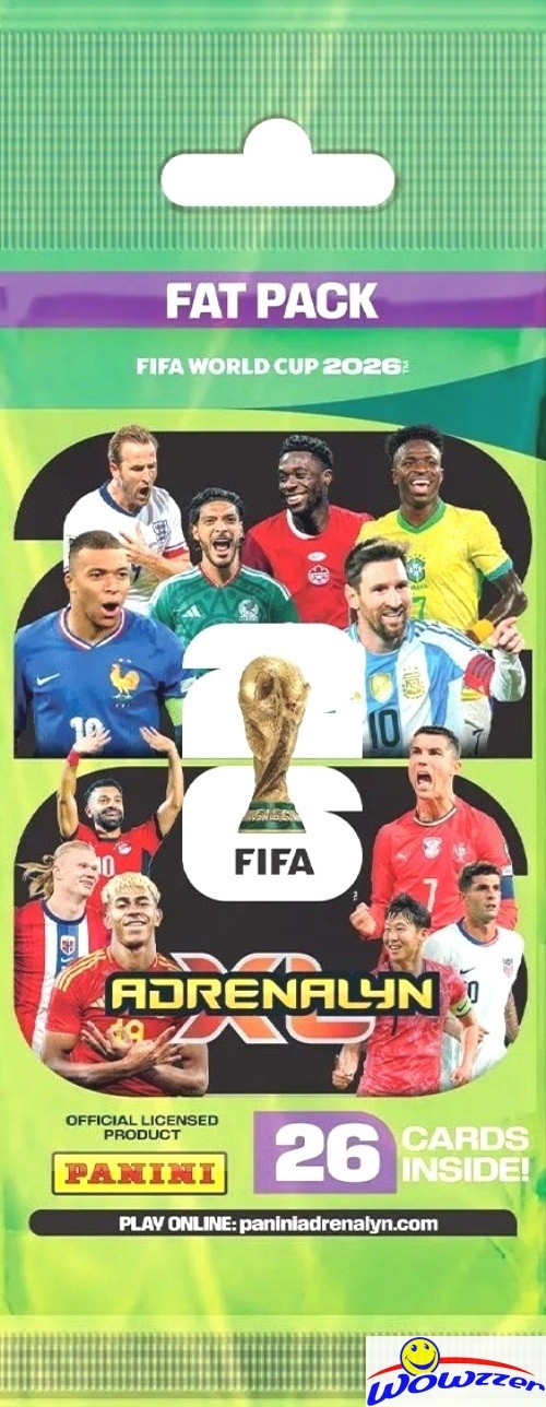 2026 Panini Adrenalyn XL WORLD CUP Soccer 26 Card JUMBO FAT Pack-2 SPECIAL Cards