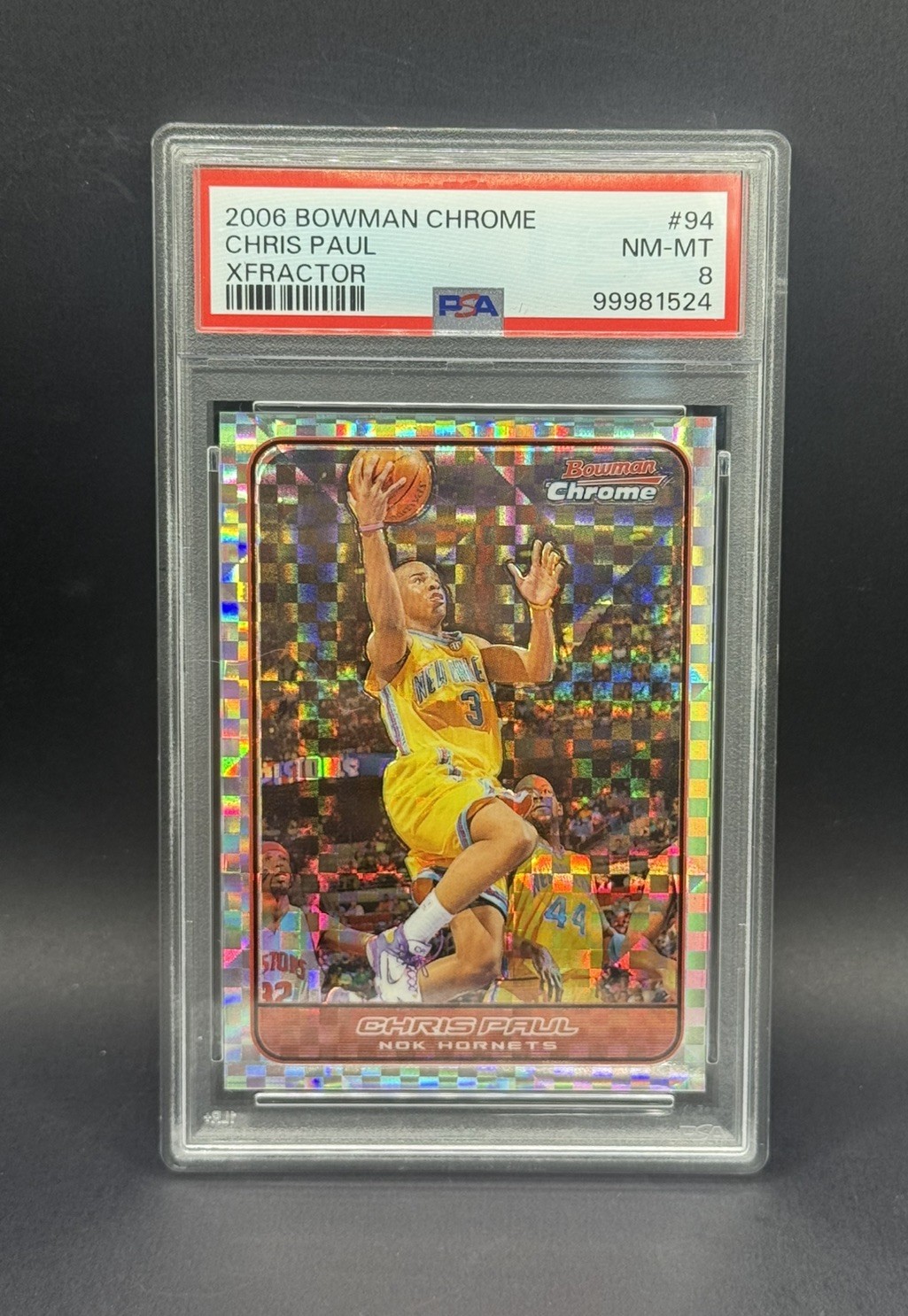 2006-07 Bowman Chrome Chris Paul #94 X-Fractor /150 PSA 8 - POP 5, only 4 higher 2006-07 Bowman Chrome Chris Paul #94 X-Fractor /150 PSA 8 - POP 5, only 4 higher