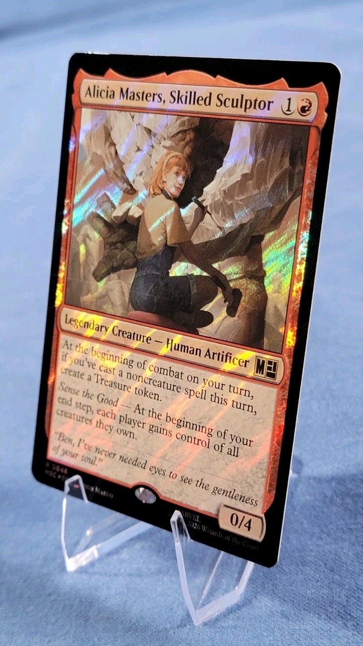 Alicia Masters, Skilled Sculptor (Surge Foil) 48 Commander: Marvel Super Heroes