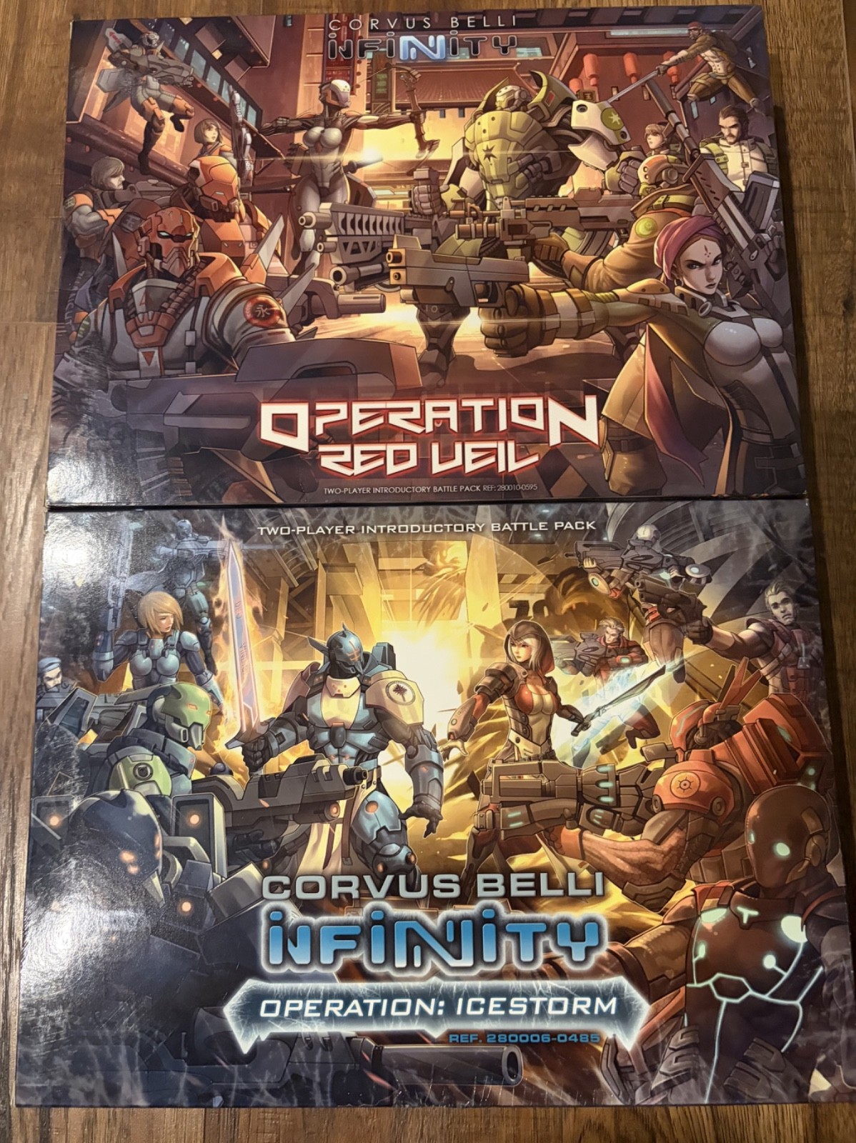 Corvus Belli Infinity Red Veil and Icestorm Bundle - NIB, NEVER OPENED Corvus Belli Infinity Red Veil and Icestorm Bundle - NIB, NEVER OPENED