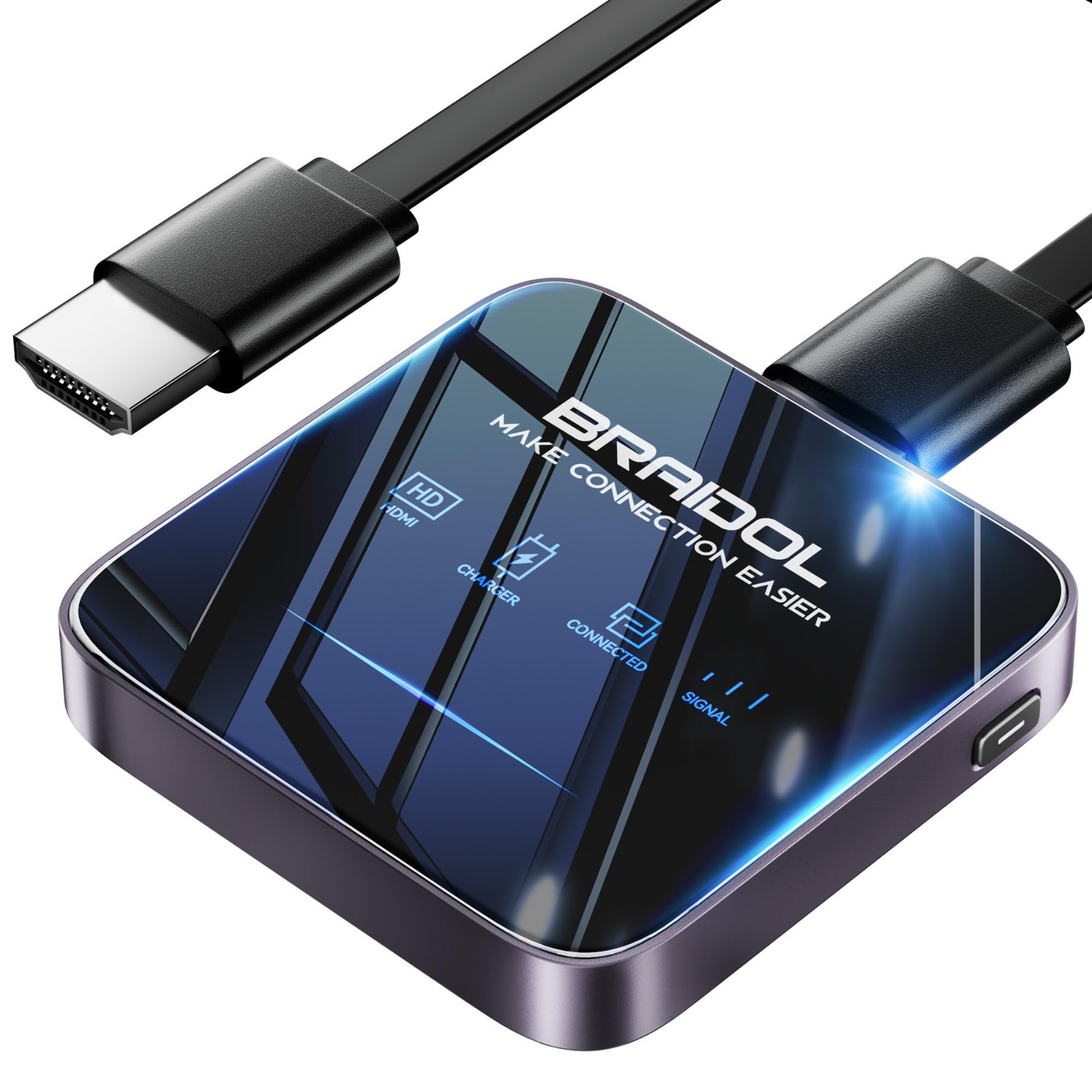 NEW 2027 Upgraded Wireless HDMI Display Dongle Adapter Receiver Streaming Media