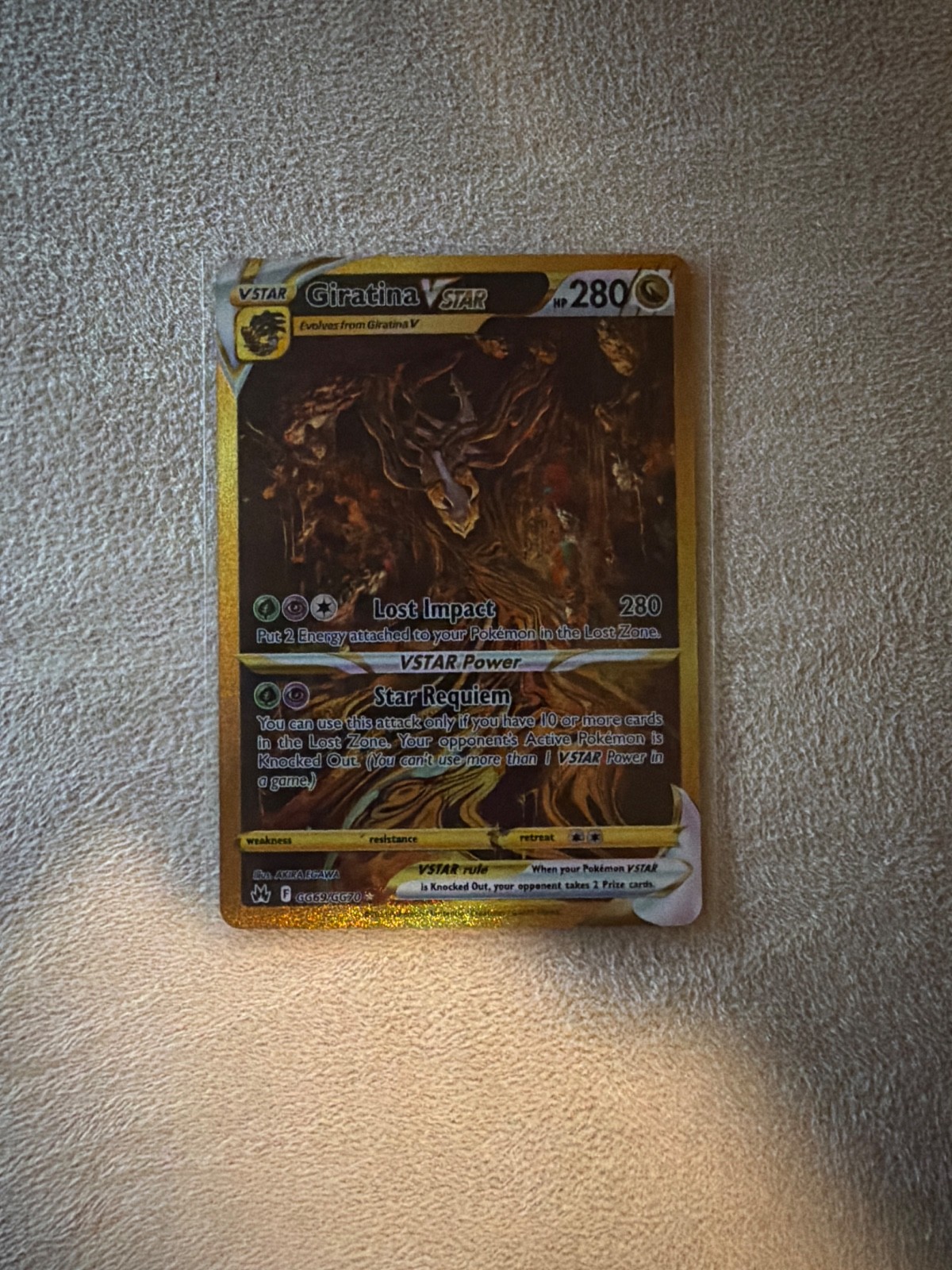 【1:1ExactRepIica】Giratina VSTAR GG69/GG70 SWSH:Crown Zenith: Galarian Gallery