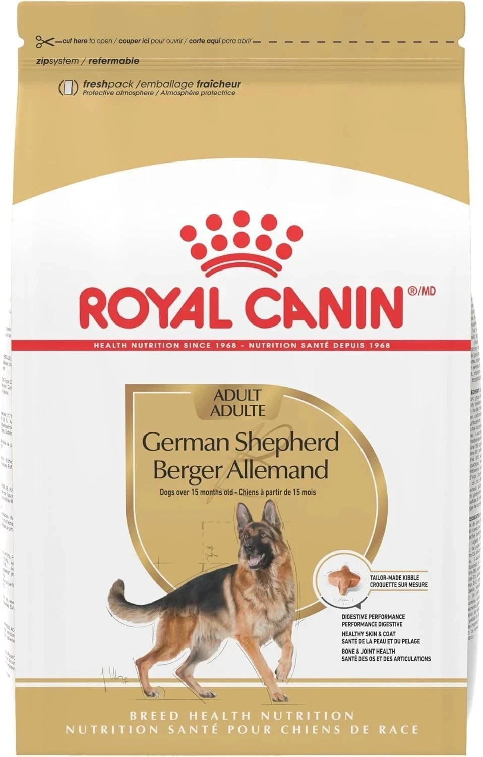 Royal Canin Breed Health Nutrition German Shepherd Adult Dry Dog Food 30 Lb
