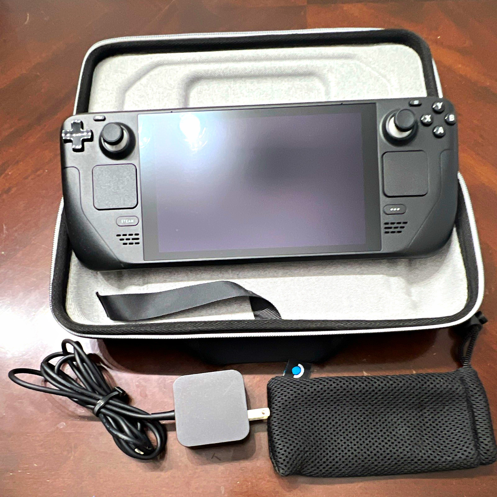 Valve Steam Deck 512GB Handheld System Black w/ Carrying Case Charger Pouch Valve Steam Deck 512GB Handheld System Black w/ Carrying Case Charger Pouch