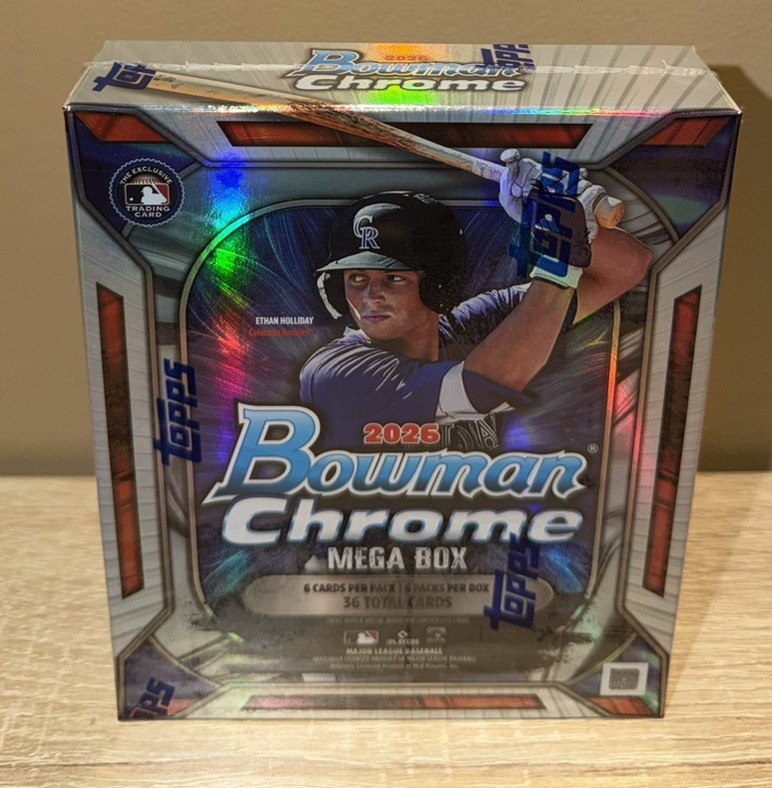 2026 Bowman Chrome Baseball Mega Box MLB Factory Sealed IN HAND