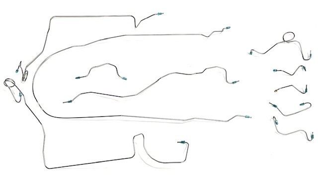 Stainless Steel Brake Lines 1979-83 Toyota Pick UP Truck 4wd, Long Bed, Reg Cab
