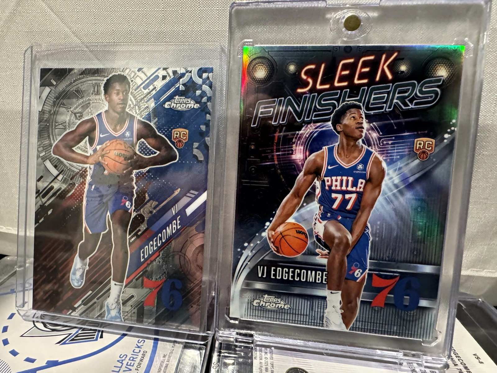 Topps 2024-25 NBA VJ Edgecombe 76ers Rookie Lot 2 Go Time GT-18 SF-23