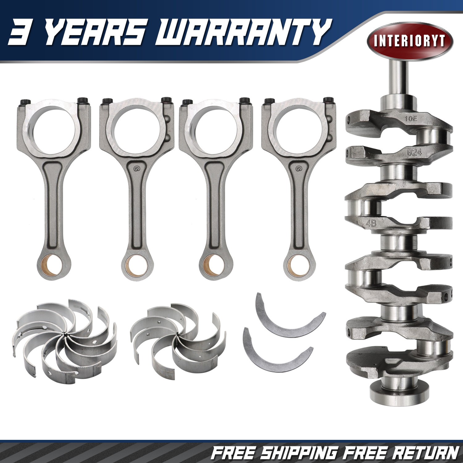 Engine Crank shafts Connecting Rod Bearing Kit for Hyundai Kia 2.4L 23111-2G200