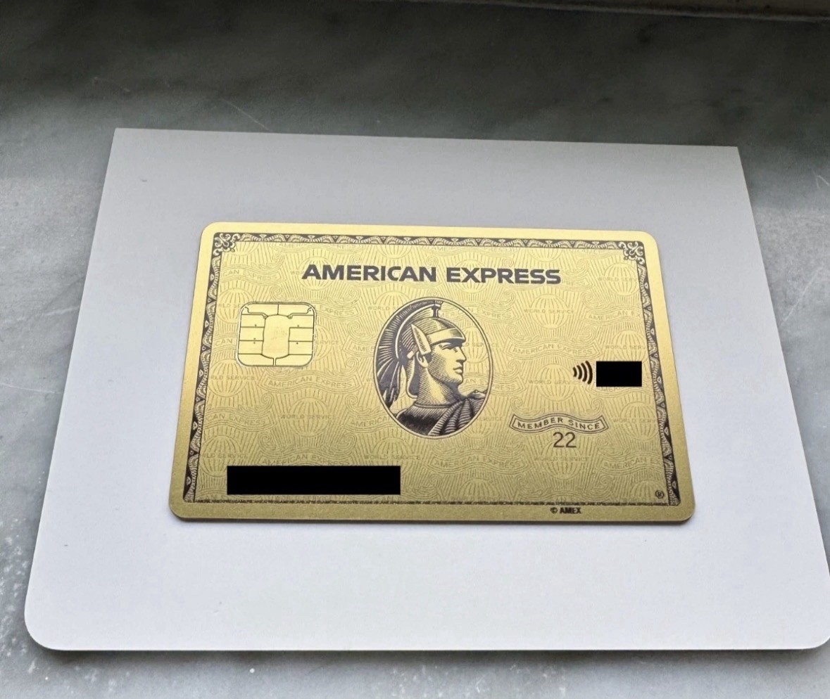American Express Gold Metal Card. Authentic. Canceled. Collectible. American Express Gold Metal Card. Authentic. Canceled. Collectible.