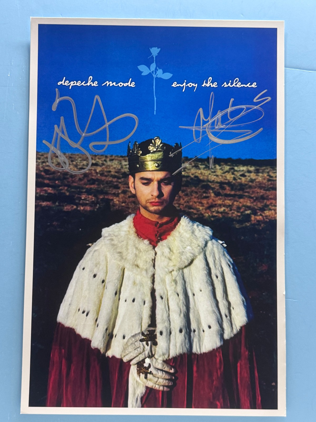DEPECHE MODE ENJOY SILENCE POSTER 11x17 SIGNED AUTHENTICATED wCOA DEPECHE MODE ENJOY SILENCE POSTER 11x17 SIGNED AUTHENTICATED wCOA