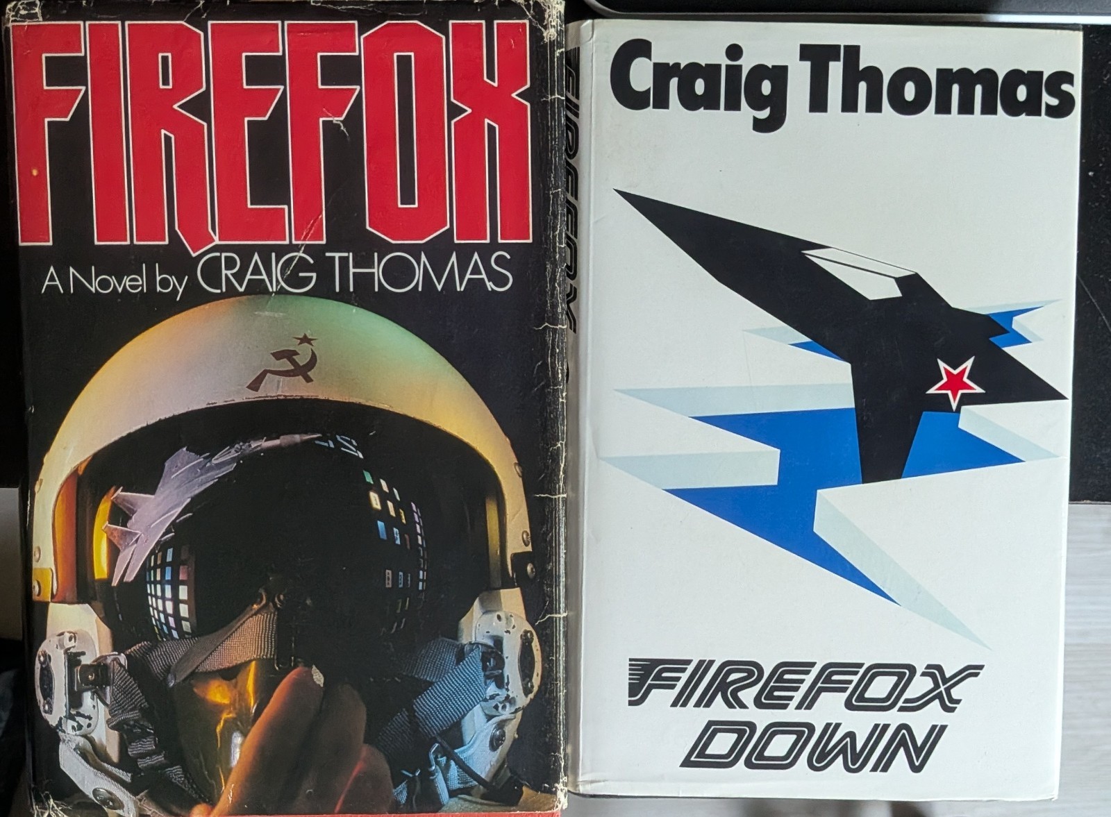 Firefox 1977 & Firefox Down 1983 Craig Thomas HC VG