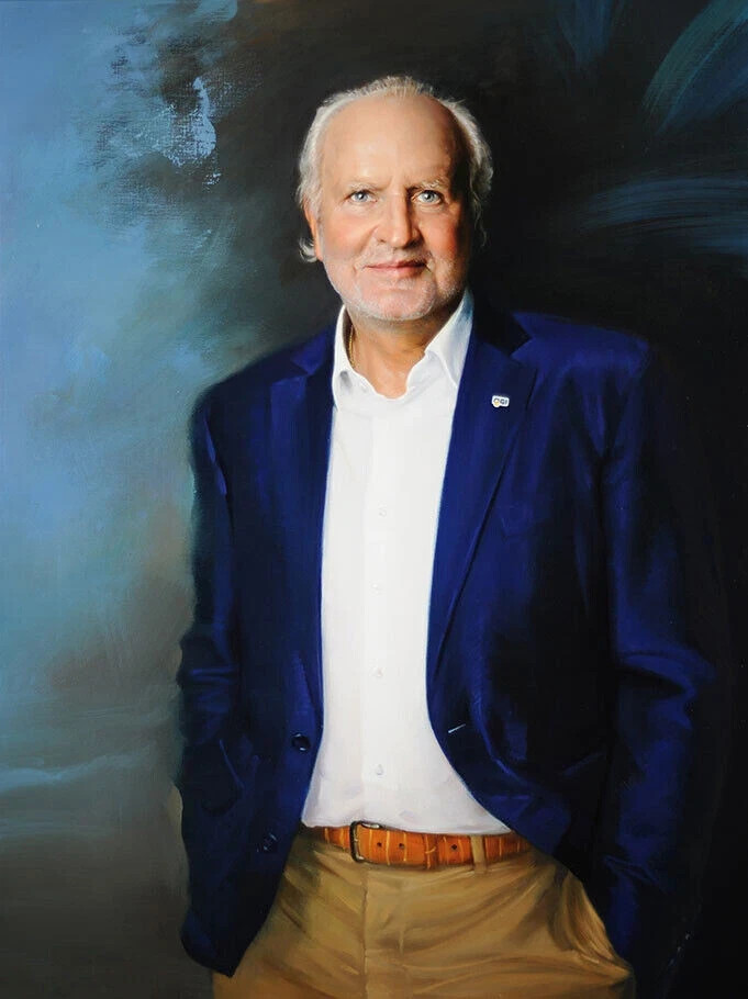 Custom portrait from your photo .oil painting on canvas to ordar 24x36 inches...