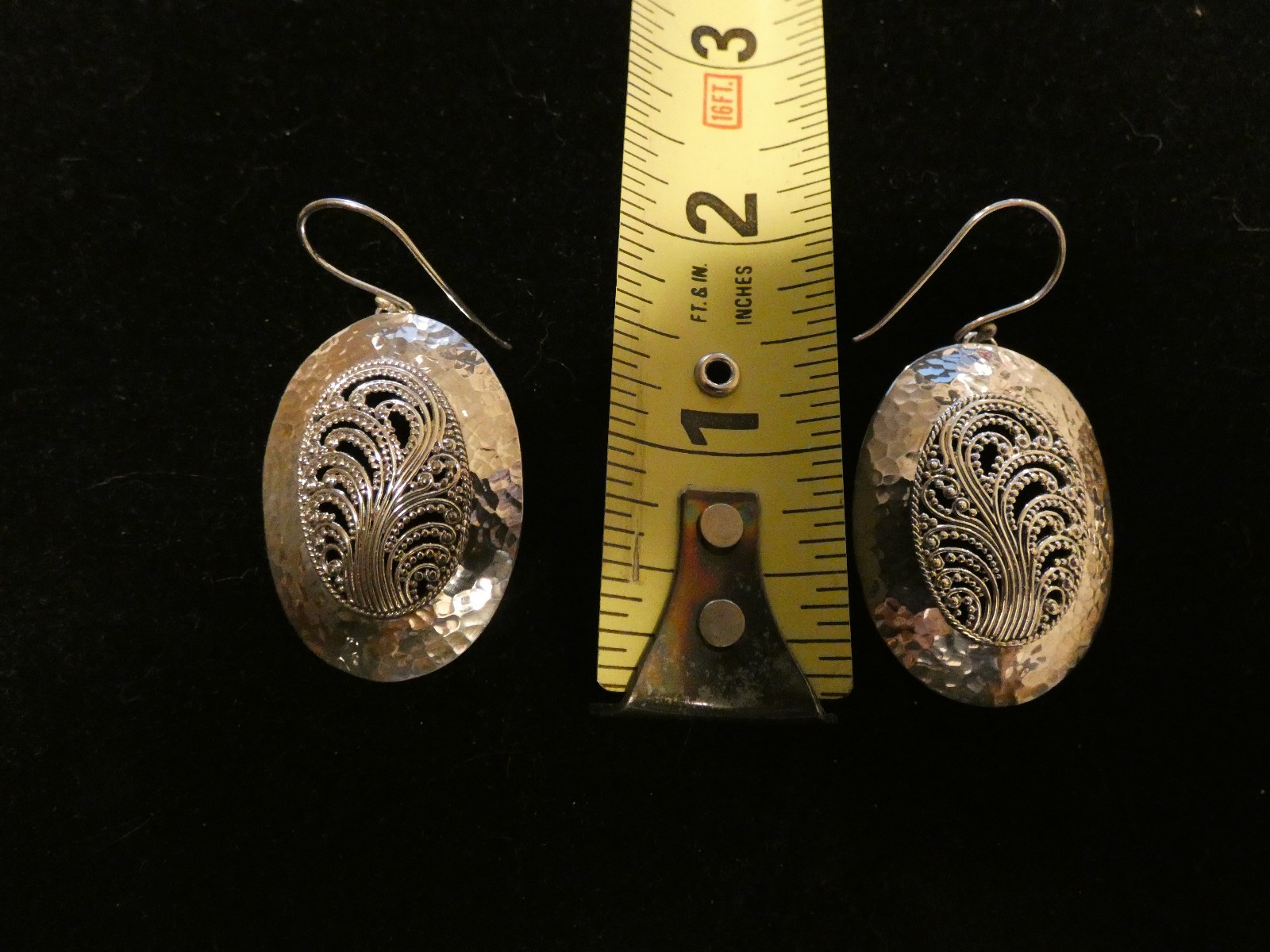 SARDA STERLING 925 SILVER FILIGREE EARRINGS FROM JTV, ARTISAN COLLECTION