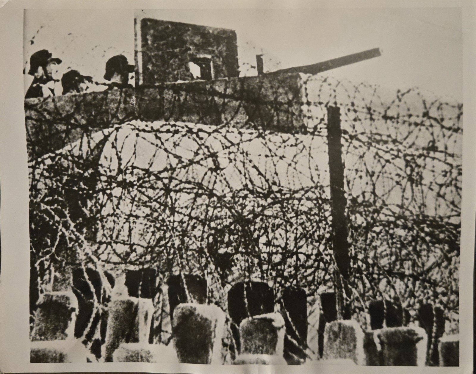 WW2 1944 German Atlantic Wall Defenses France Pre D-Day Original Press Photo