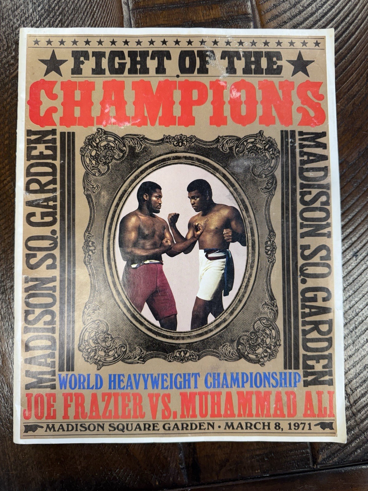 ORIGINAL Muhammad Ali vs Joe Frazier BOXING Fight Program March 8, 1971 MSG ORIGINAL Muhammad Ali vs Joe Frazier BOXING Fight Program March 8, 1971 MSG