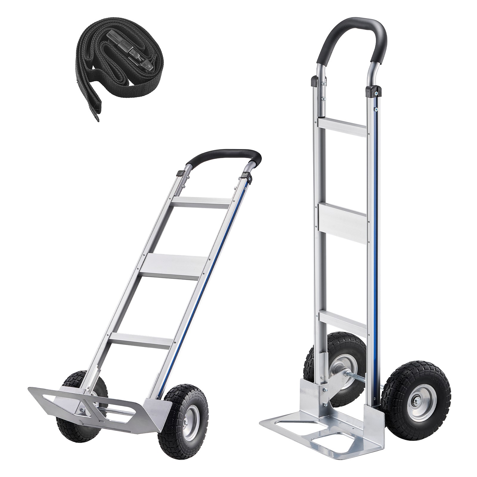 Uimoso 500 lbs Capacity Aluminum Hand Truck with Durable Wheels