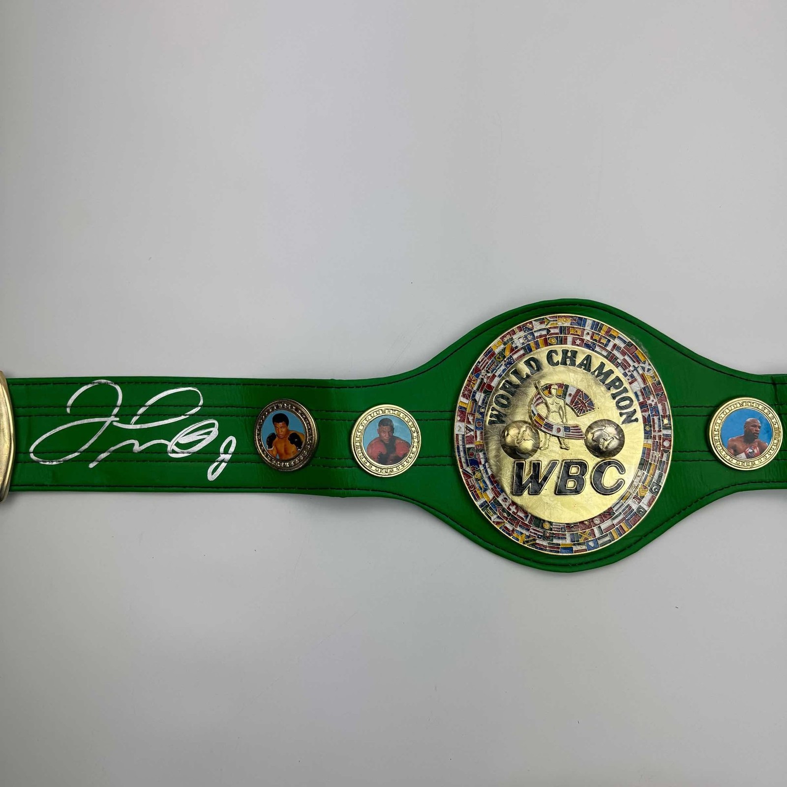 Autographed/Signed Floyd Mayweather Jr. WBC Championship Belt JSA COA Autographed/Signed Floyd Mayweather Jr. WBC Championship Belt JSA COA