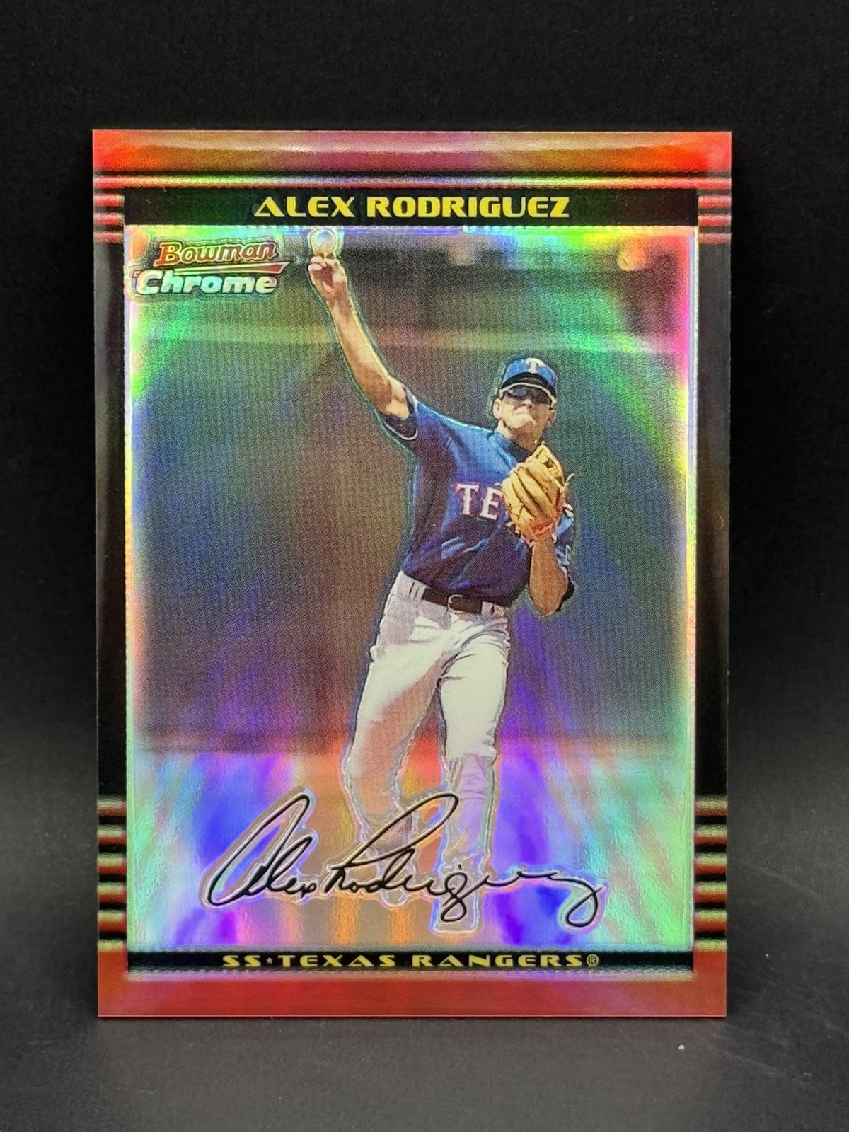 Alex Rodriguez 2002 BOWMAN CHROME REFRACTOR #/500 MVP 