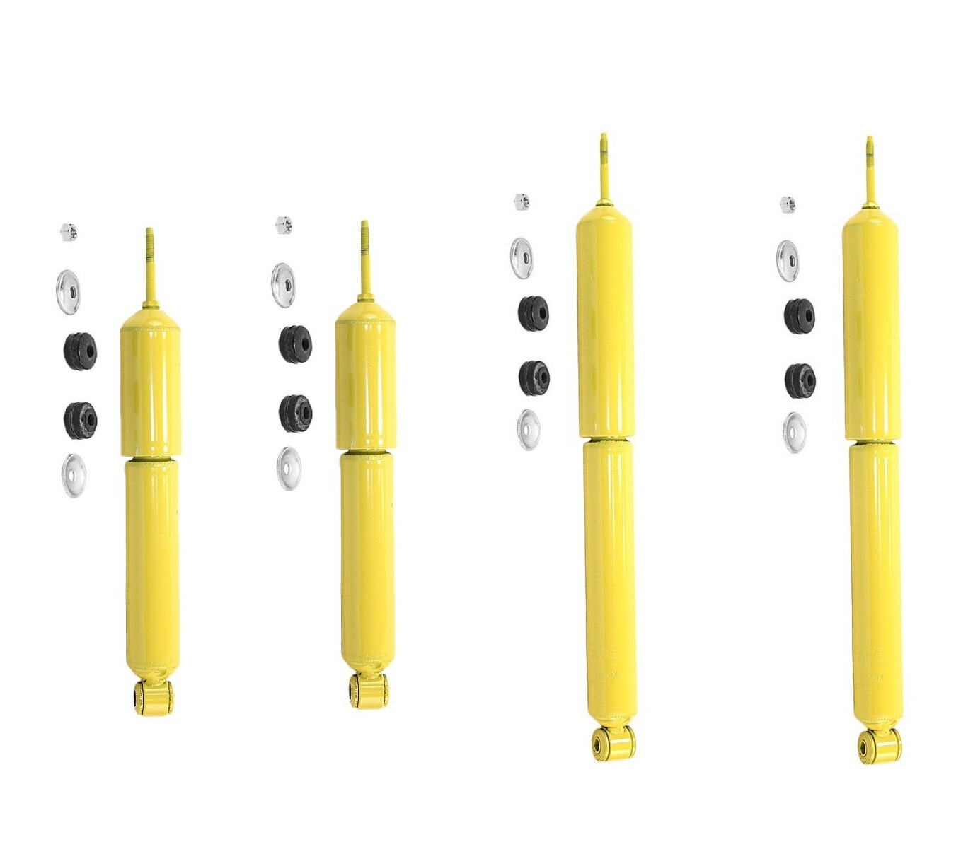 For Ford E-250 E-350 Econoline Complete Front & Rear Shocks Monroe Gas Magnum