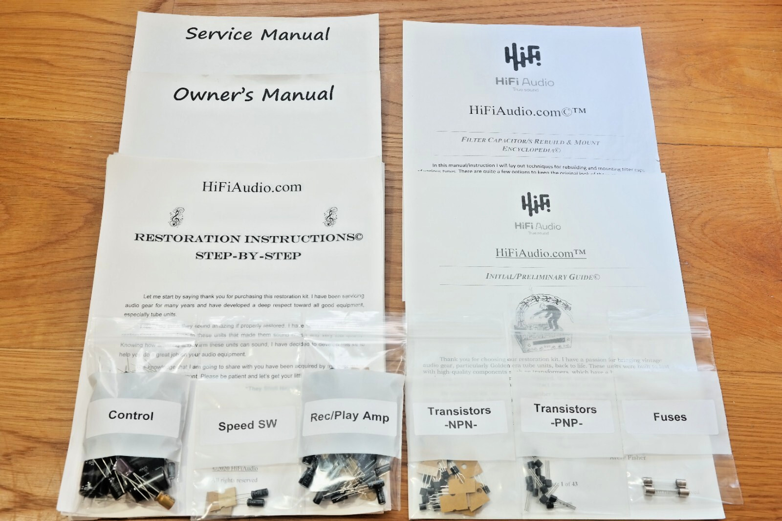 Teac X-7 X-7R reel deck restoration upgrade kit repair rebuild capacitor