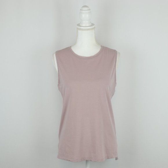 Lululemon Women\'s Small Purple Crewneck Jersey Knit Boyfriend Casual Tank Top