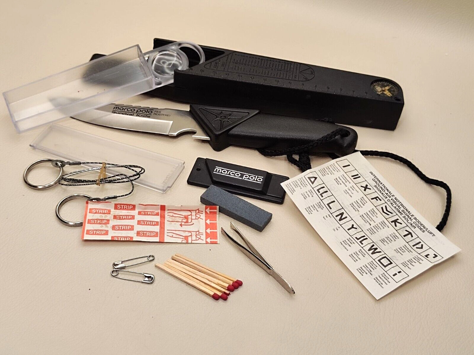 VINTAGE MARCO POLO GERMANY SURVIVAL KNIFE SET