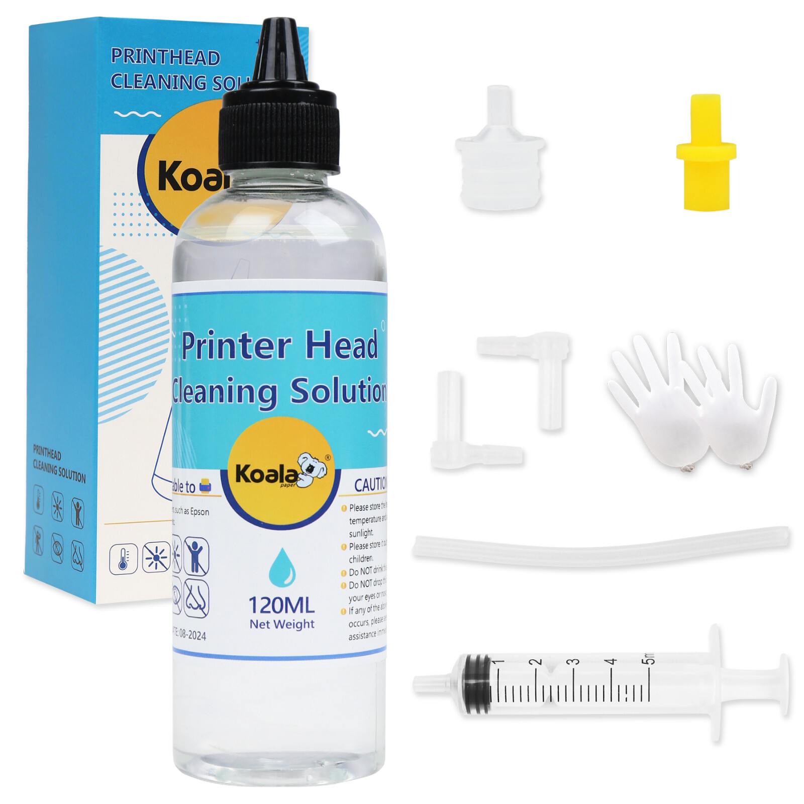 KOALA 120ML Epson Printer Cleaning Kit -Unblock Print Head Nozzle Cleaner Flush KOALA 120ML Epson Printer Cleaning Kit -Unblock Print Head Nozzle Cleaner Flush