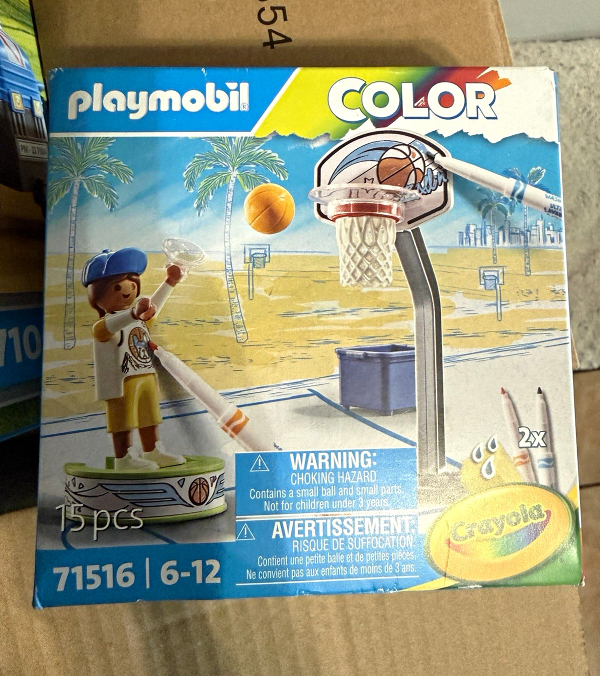 PLAYMOBIL Color 71516 Basketball Set w/ Crayola Markers 15 pc BRAND NEW IN BOX PLAYMOBIL Color 71516 Basketball Set w/ Crayola Markers 15 pc BRAND NEW IN BOX