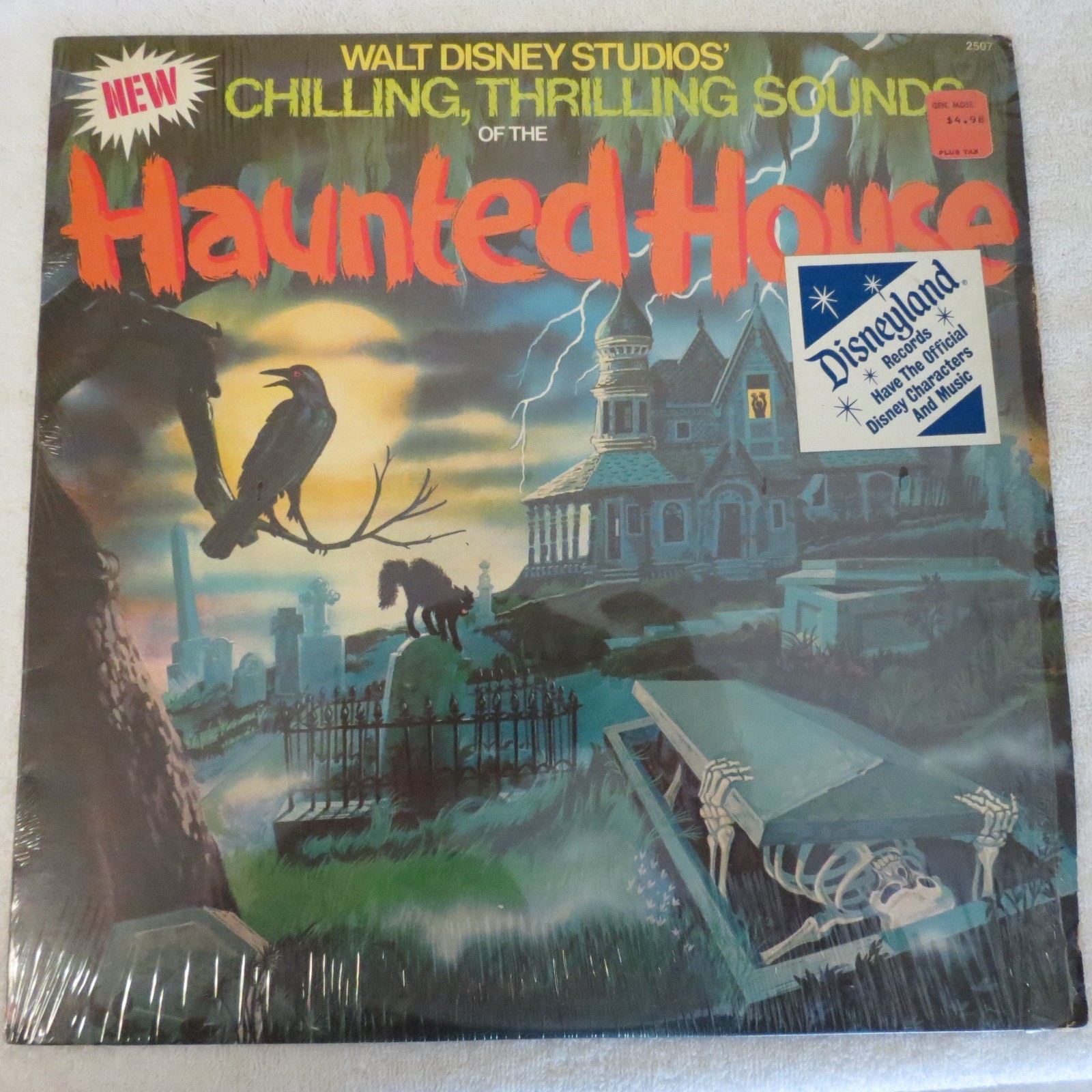 Disney Chilling Thrilling Sounds of the Haunted House LP Disneyland 2507 Disney Chilling Thrilling Sounds of the Haunted House LP Disneyland 2507