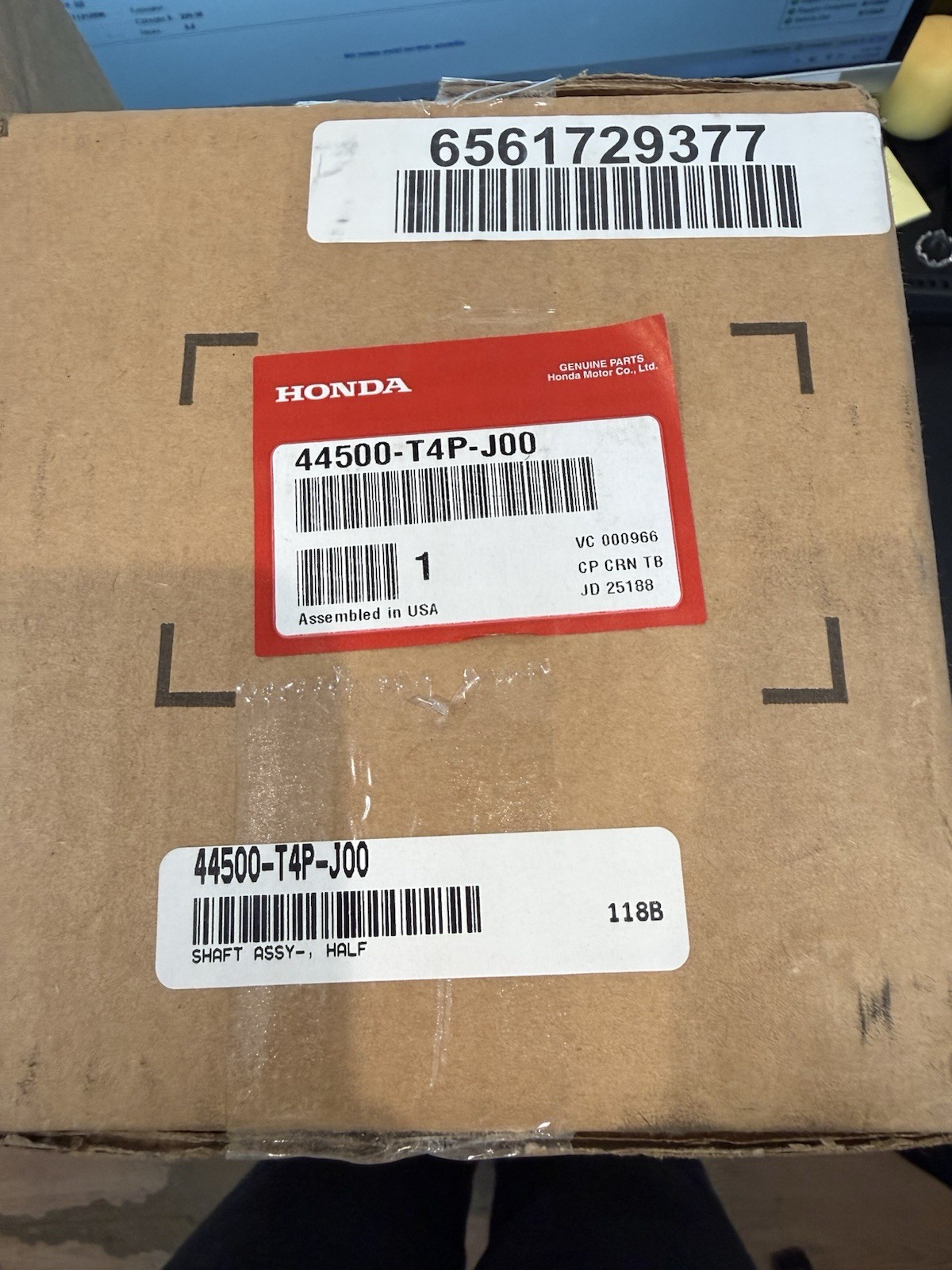 OEM Honda OEM Front CV Intermediate Shaft Assembly part#44500-T4P-J00 OEM Honda OEM Front CV Intermediate Shaft Assembly part#44500-T4P-J00