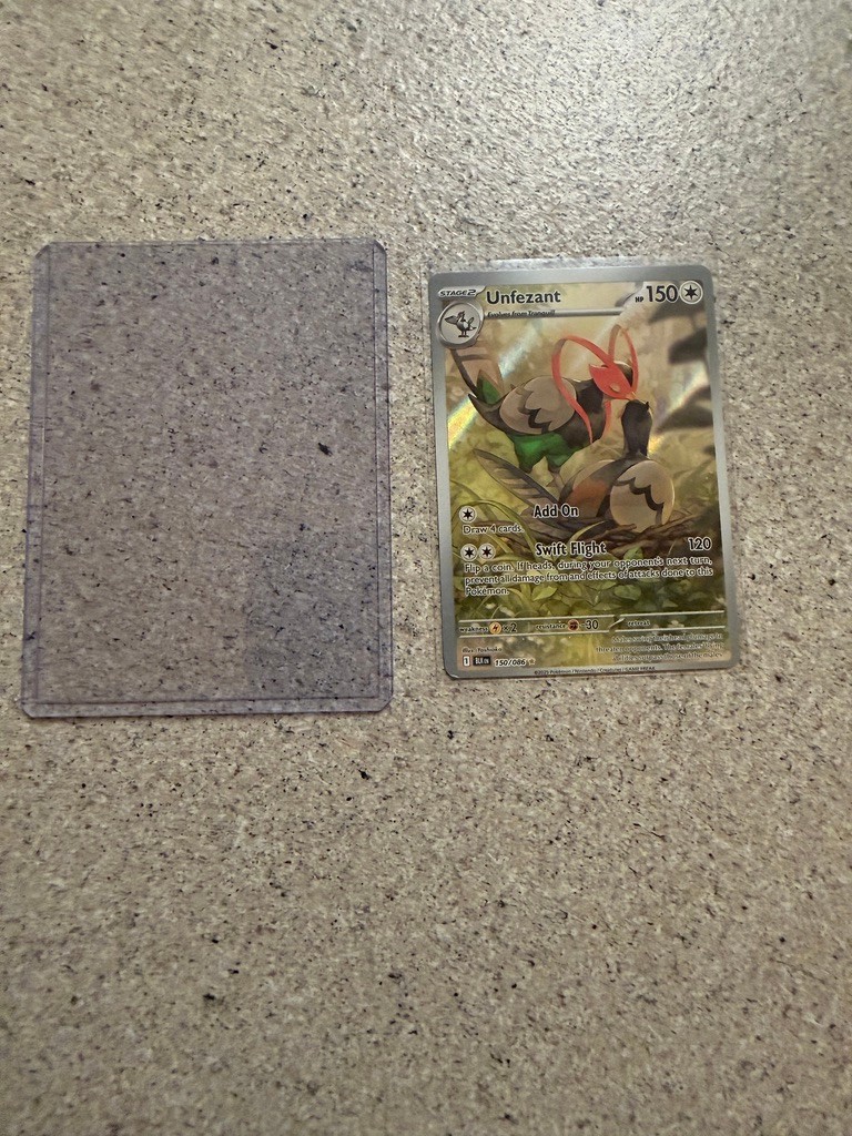 Unfezant 150/086 Illustration Rare IR | SV: Black Bolt | MISCUT OC NM Unfezant 150/086 Illustration Rare IR | SV: Black Bolt | MISCUT OC NM
