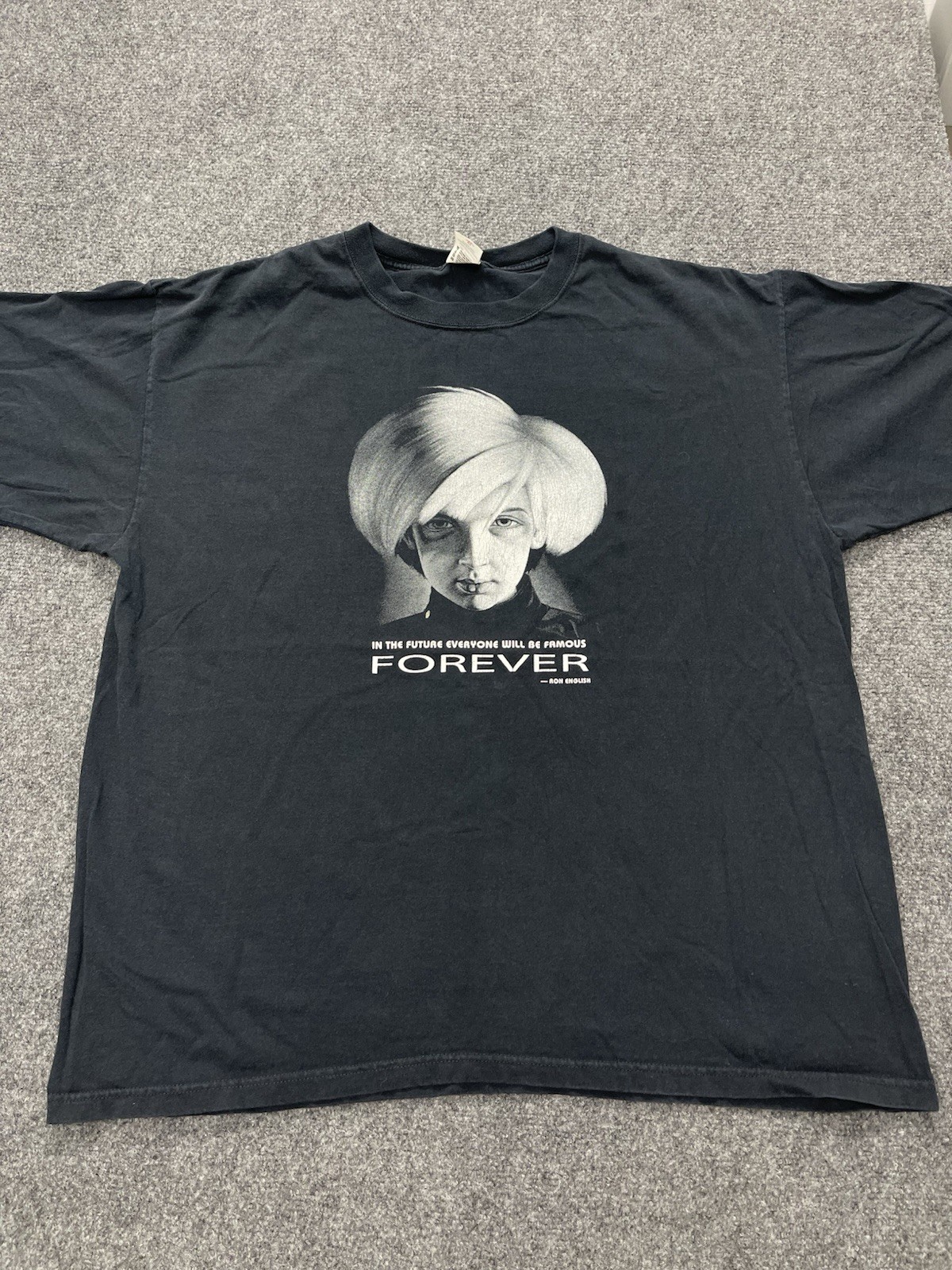 Vtg Ron English Tee XL In The Future Everyone Will Be Famous Forever Andy Warhol