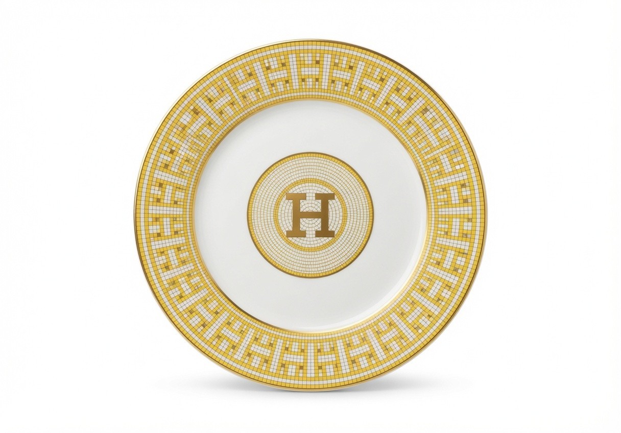6-pack Mosaic Luxury Design Bone China Dessert Plates - 8 inch